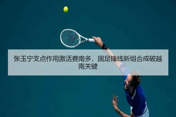 张玉宁支点作用激活费南多，国足锋线新组合成破越南关键